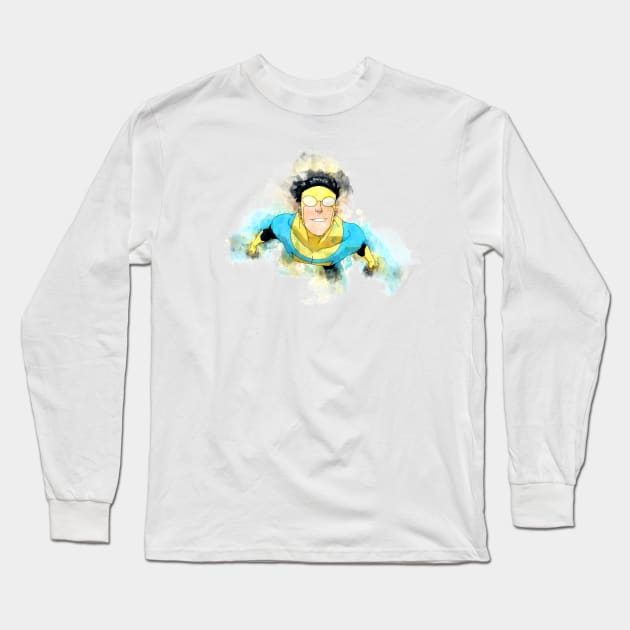 Invincible from Invincible *watercolor* Long Sleeve T-Shirt by Stylizing4You